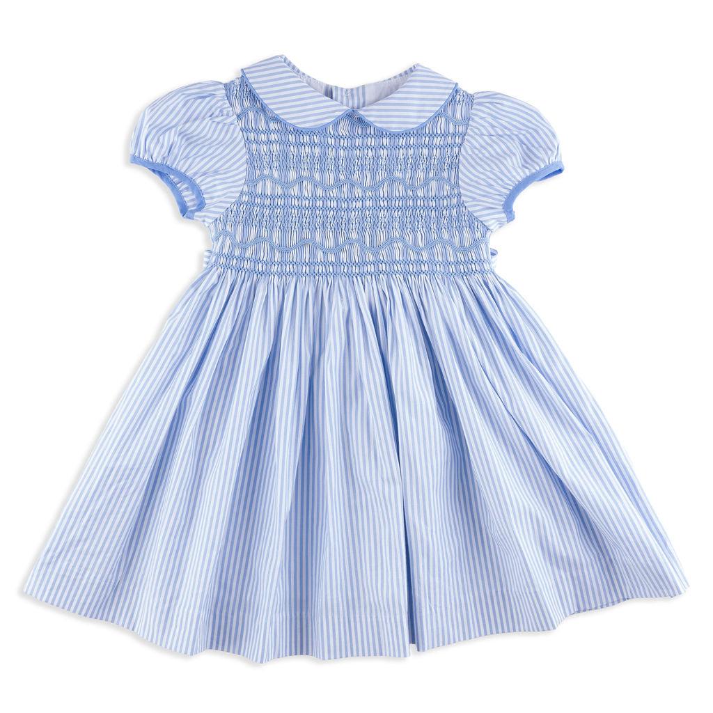 Blue Alexis Smocked Dress 3Y