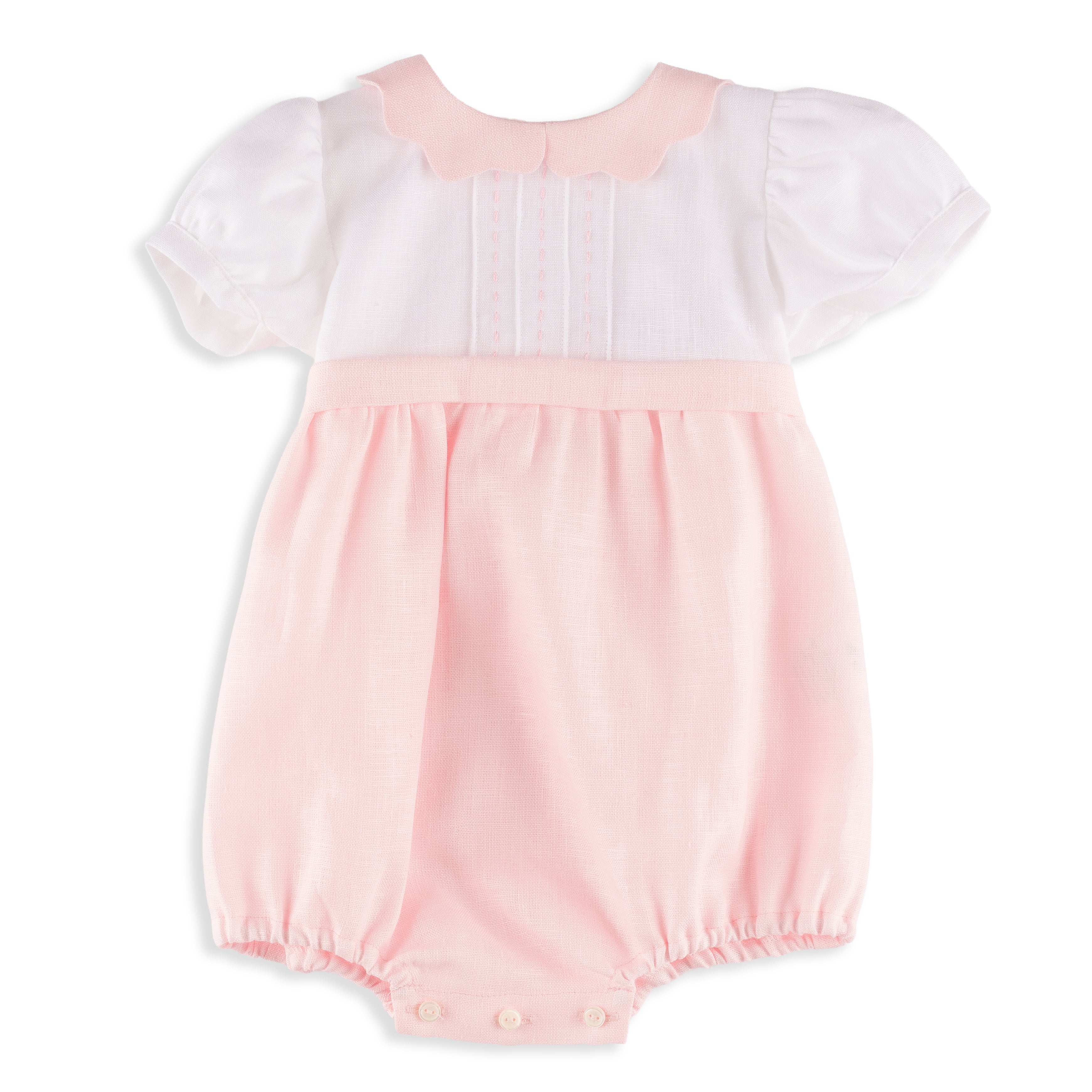 Lola Italian Linen Romper in Light Pink – Bea Colette
