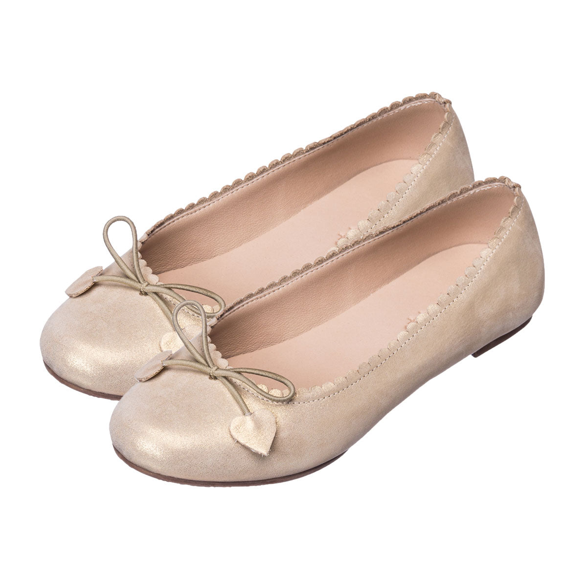 Winny suede sales scalloped flat