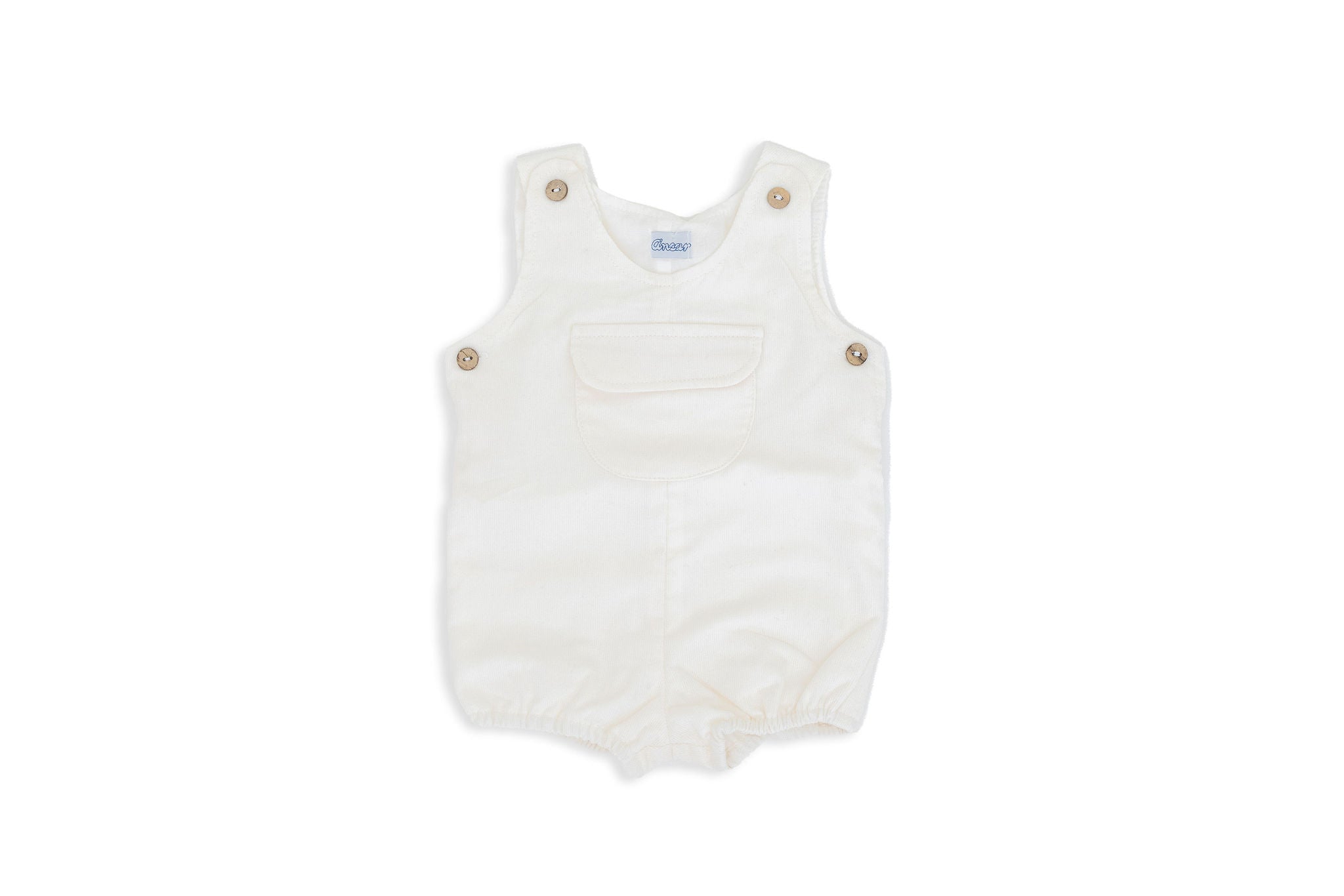 Baby Boy Ivory Corduroy Overalls Bea Colette