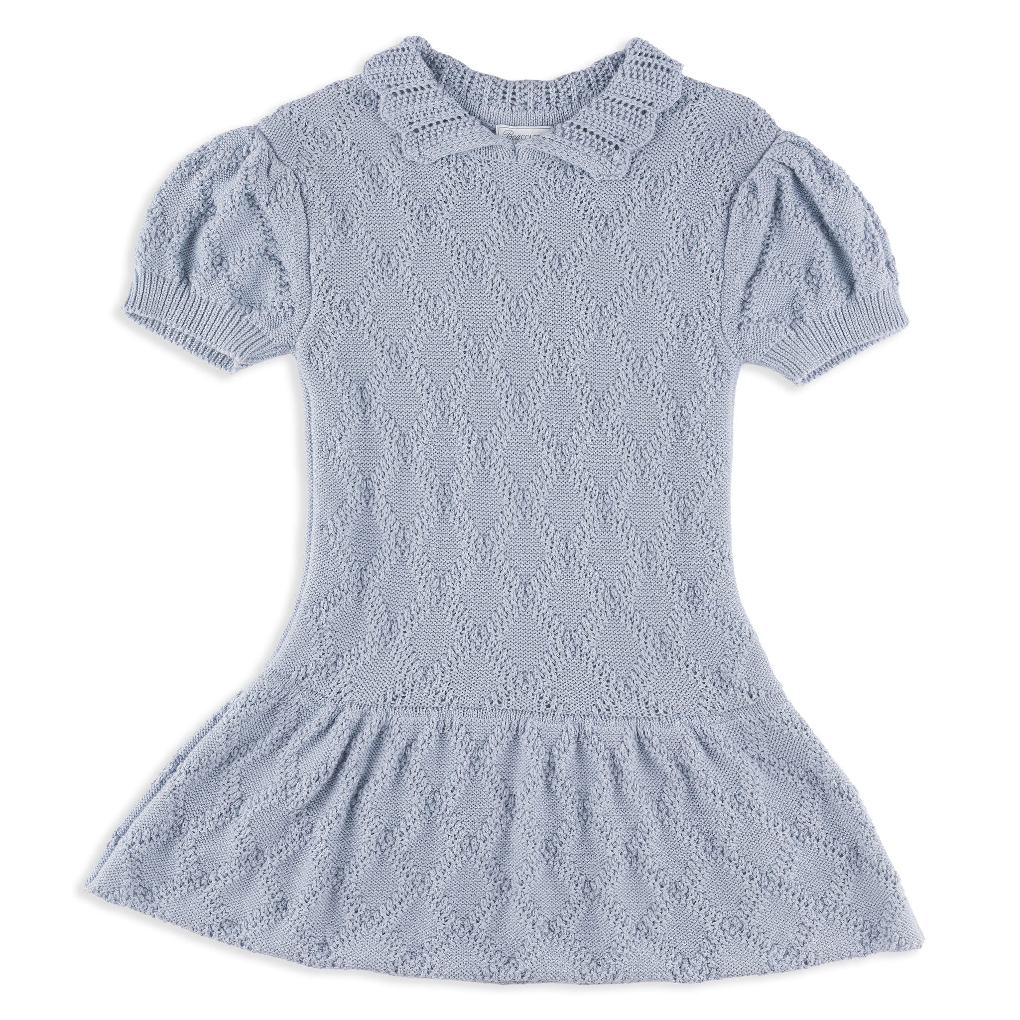 Primrose Knit Dropwaist Dress in Cornflower Blue – Bea Colette