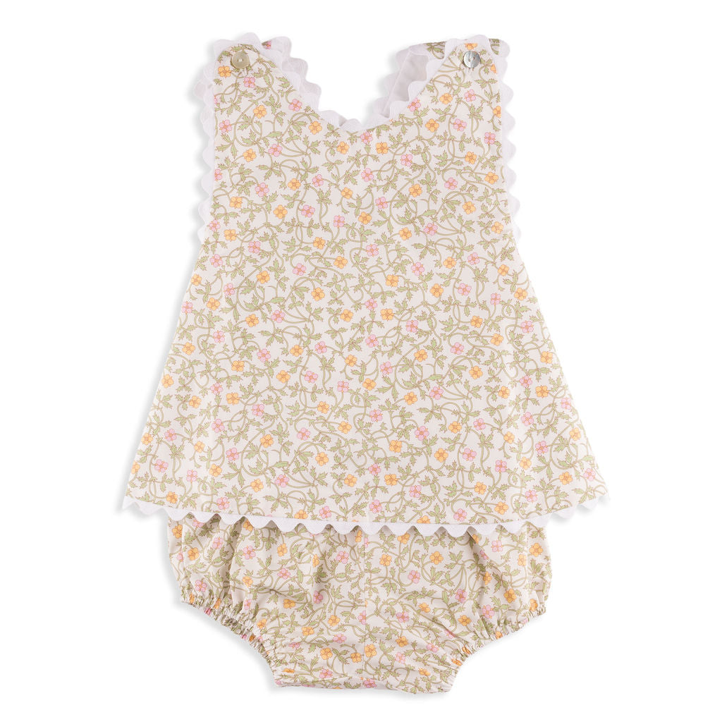 Mimi Ric Rac Dress & Bloomer Set in Spring Flowers Liberty – Bea