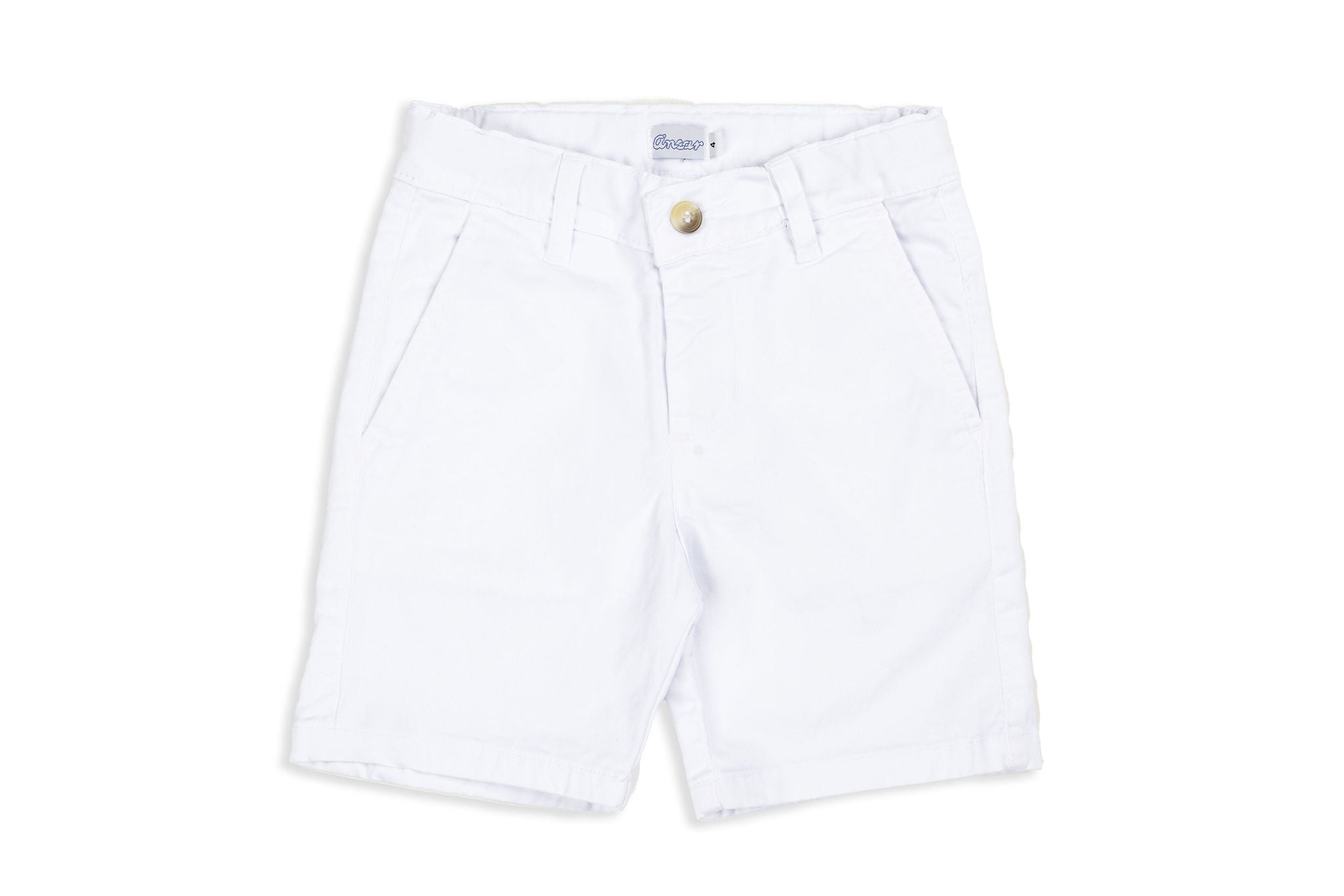 Boys white chino shorts outlet