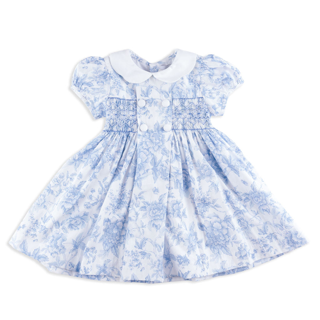 Knightsbridge Blue Toile Dress 3Y