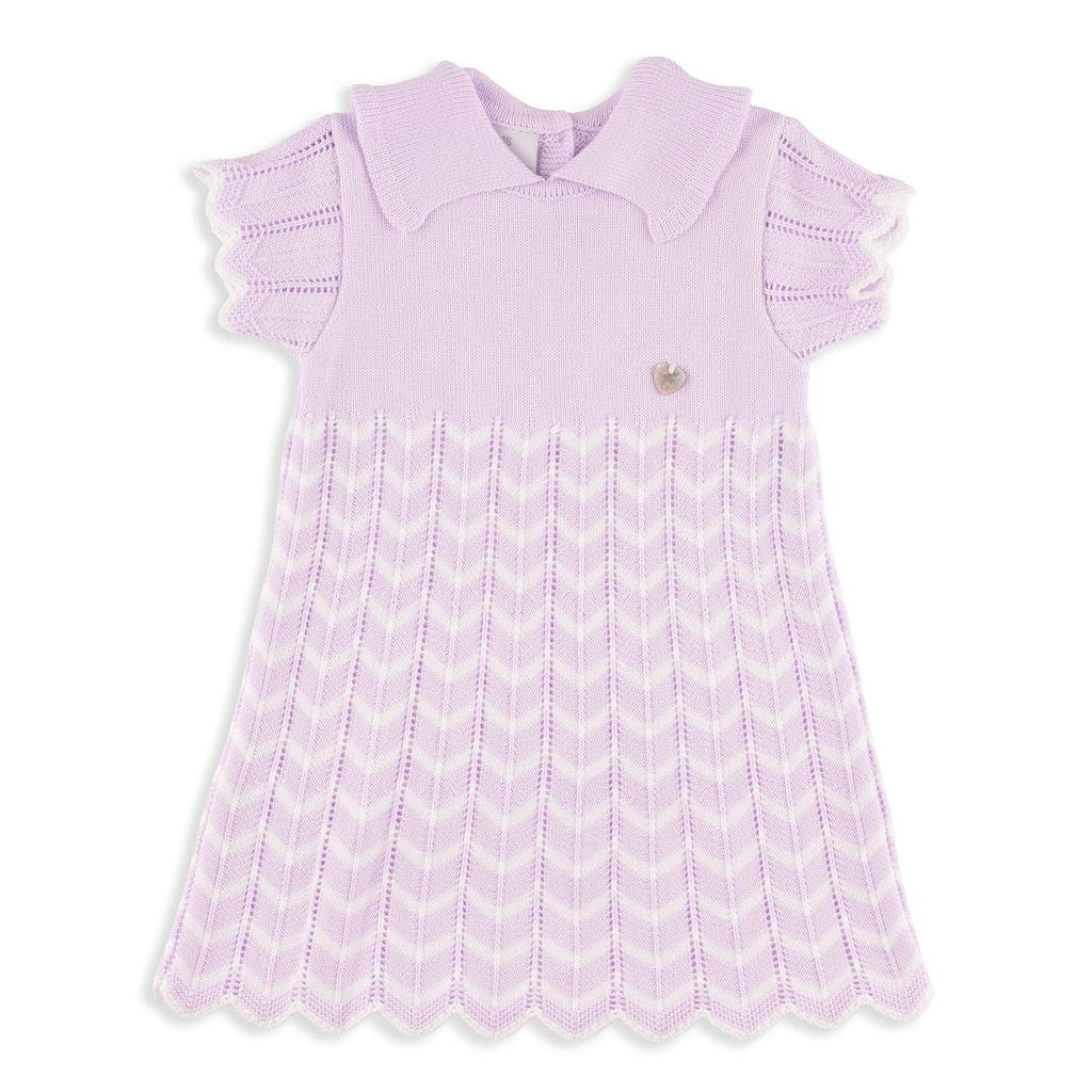 knitted ladies dress Alexa Lilac Knit Dress 5Y