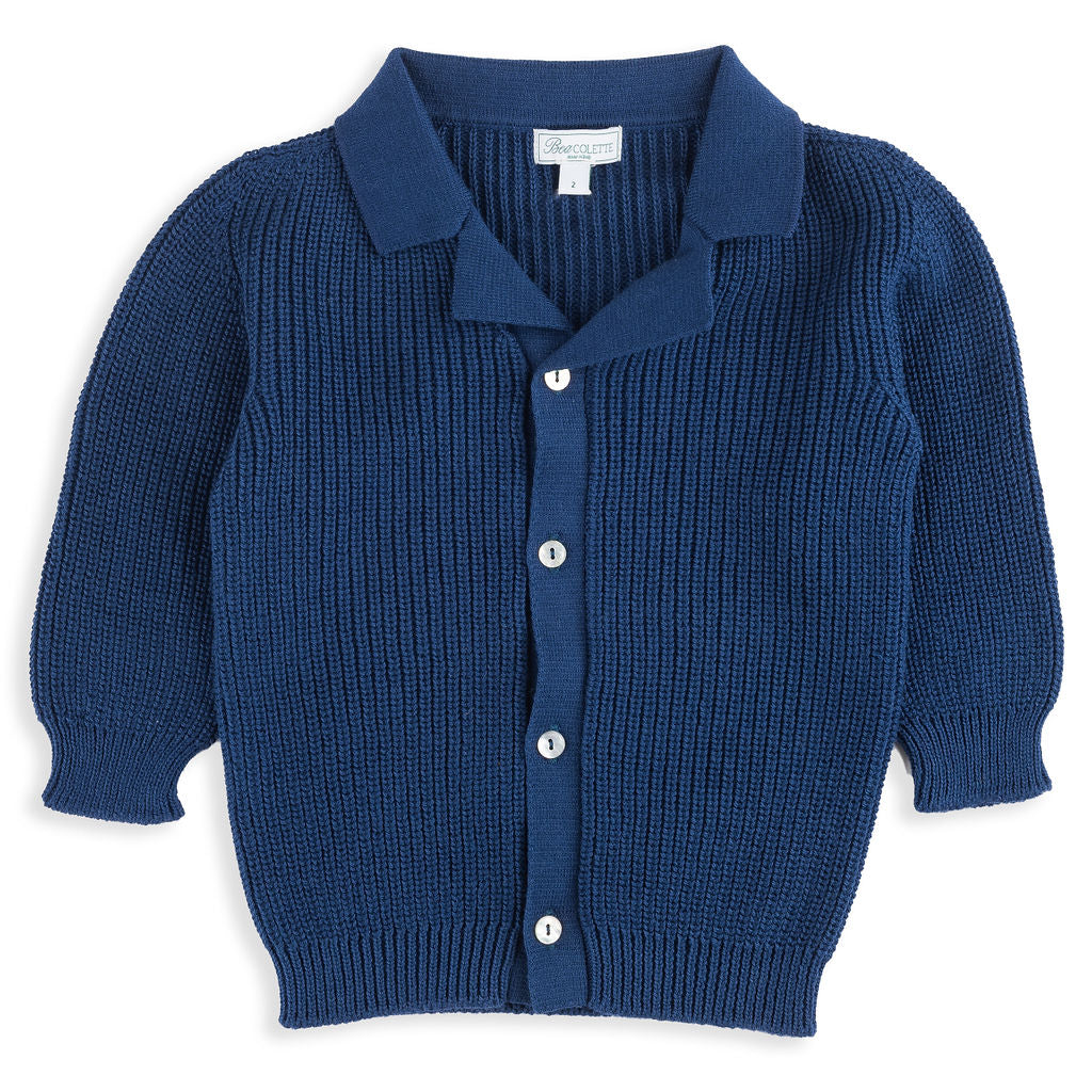 Montreux Men's Diamond Knit Polo in Navy – Bea Colette