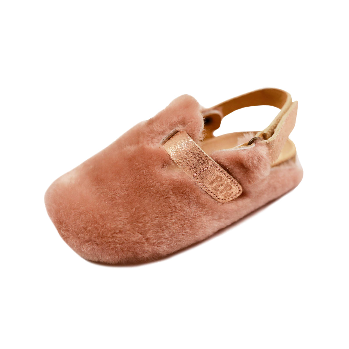 Pèpè slingback shearling slippers - Blue