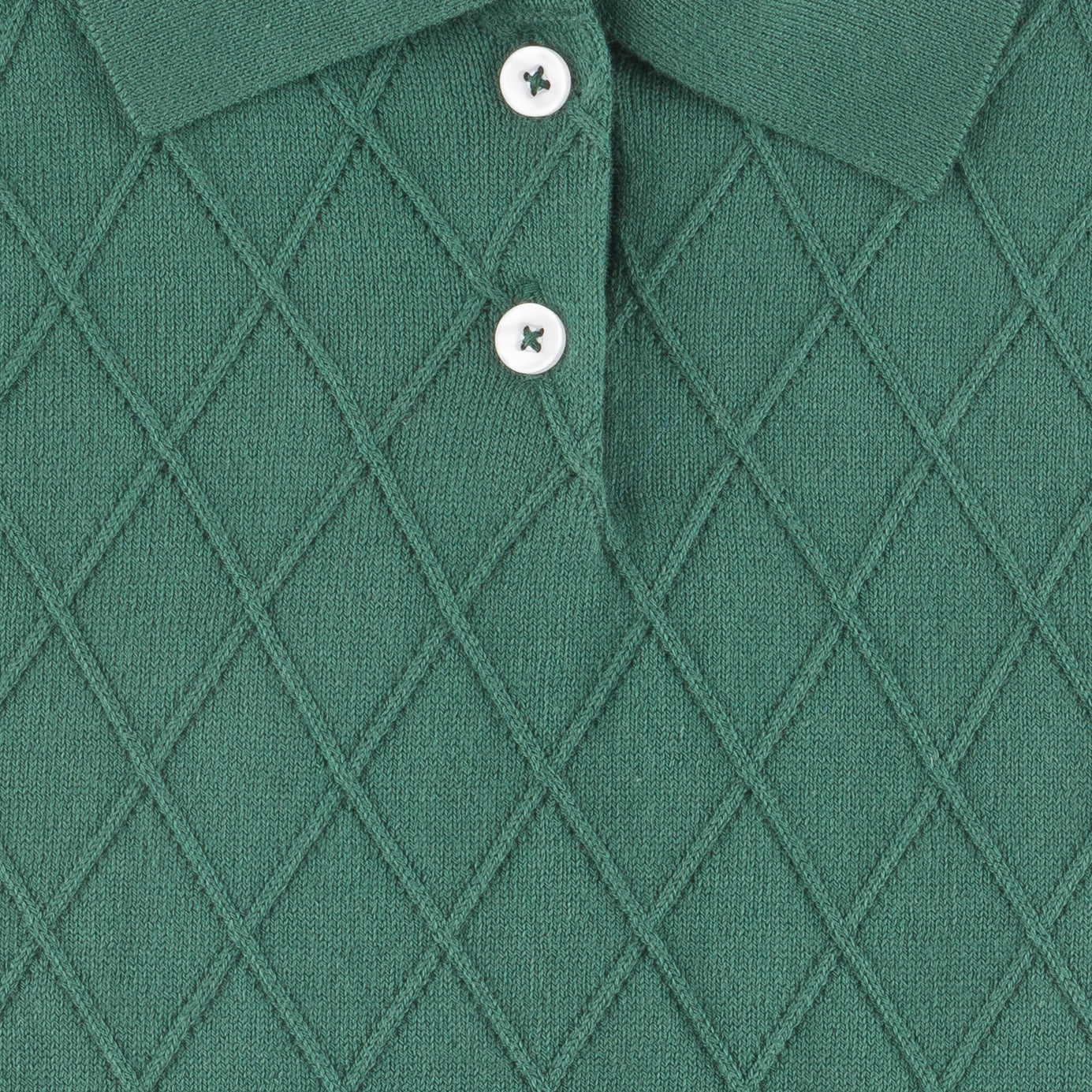 TTT MSW diamond knit polo グリーン　L Montreux Kids Diamond Knit Polo in Hunter Green – Bea Colette